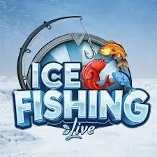 Official Live Casino logo: Ice Fishing Live by Evolution at Wolf Casino