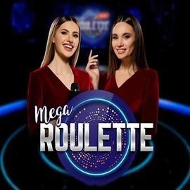 Mega Roulette online game logo by Pragmatic Play on wolfscasino.fr